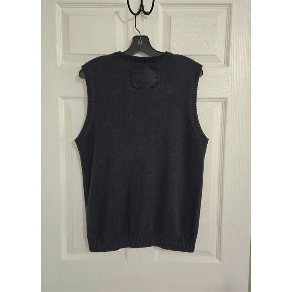 Allyance Men's Sweater Vest Size Large Cotton Blend Diamond Retro - Picture 3 of 15